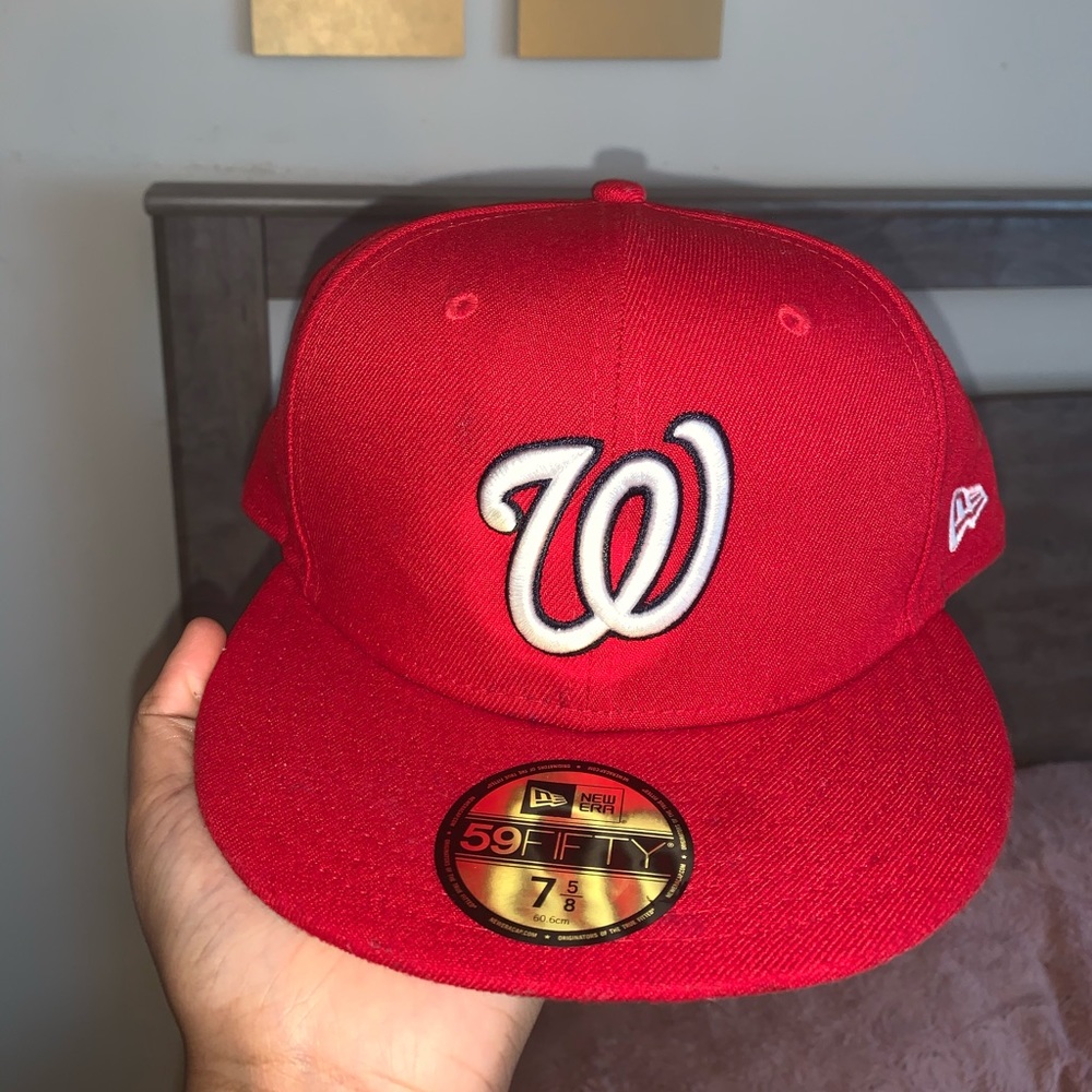 Washington Nationals New Era Red59FIFTY Fitted Hat